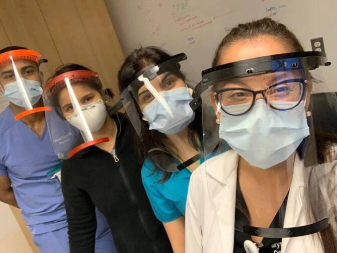Student leaders at the MIX create facial protection for medical community to help combat COVID-19