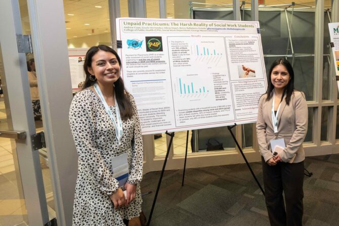 Students present research on therapeutic alliances, neurodivergent voices, and immigrant parental support groups