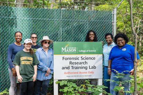 George Mason’s outdoor forensic research lab hosts guest researchers from Louisiana HBCU